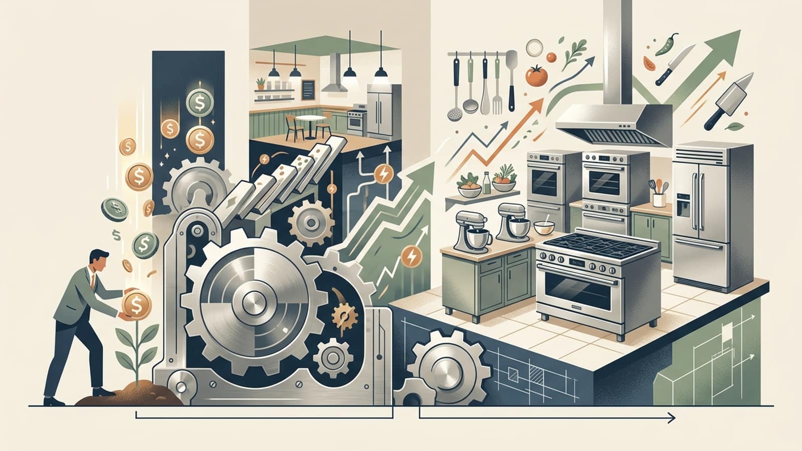 Illustration: Commercial Kitchen Equipment Financing: Funding a Full Buildout